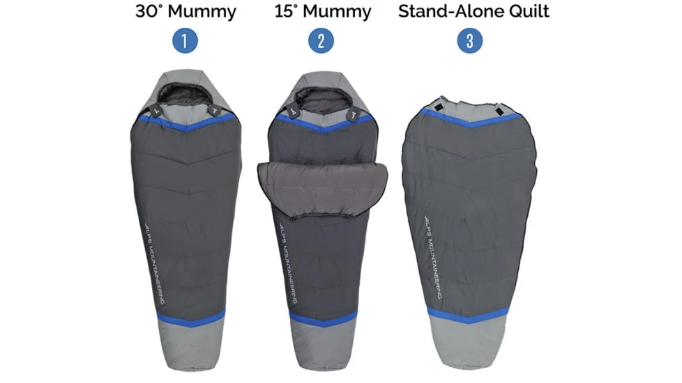 ALPS Mountaineering Aura System +30/15 Degrees Sleeping Bag 5 ALPS Mountaineering Aura System +30/15 Degrees Sleeping Bag - Image 5